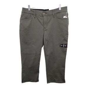 Liz Claiborne Thyme Flexi Fit Crop Elastic Waist Tummy Control Jeans Size 12‎